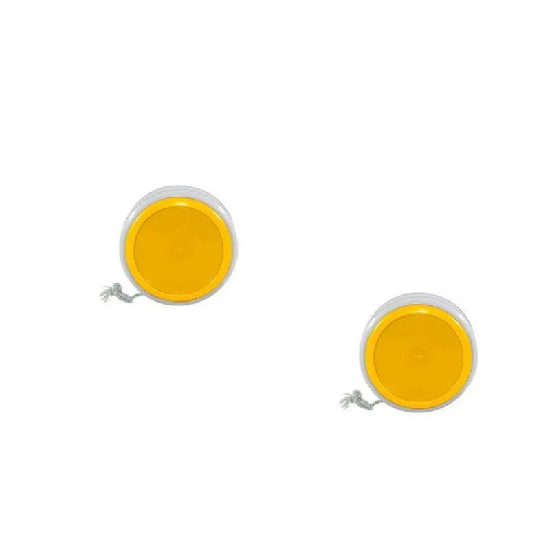 Kit 2 Ioiô Pro Spin Amarelo Base Branca Plástico