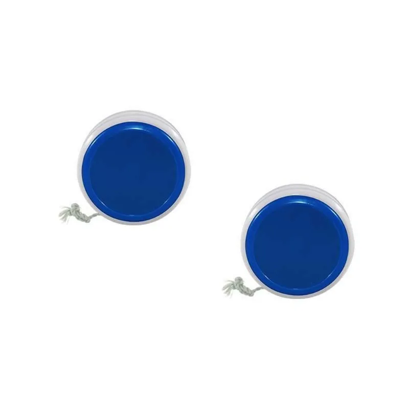 Kit 2 Ioiô Pro Spin Azul Base Branca Plástico
