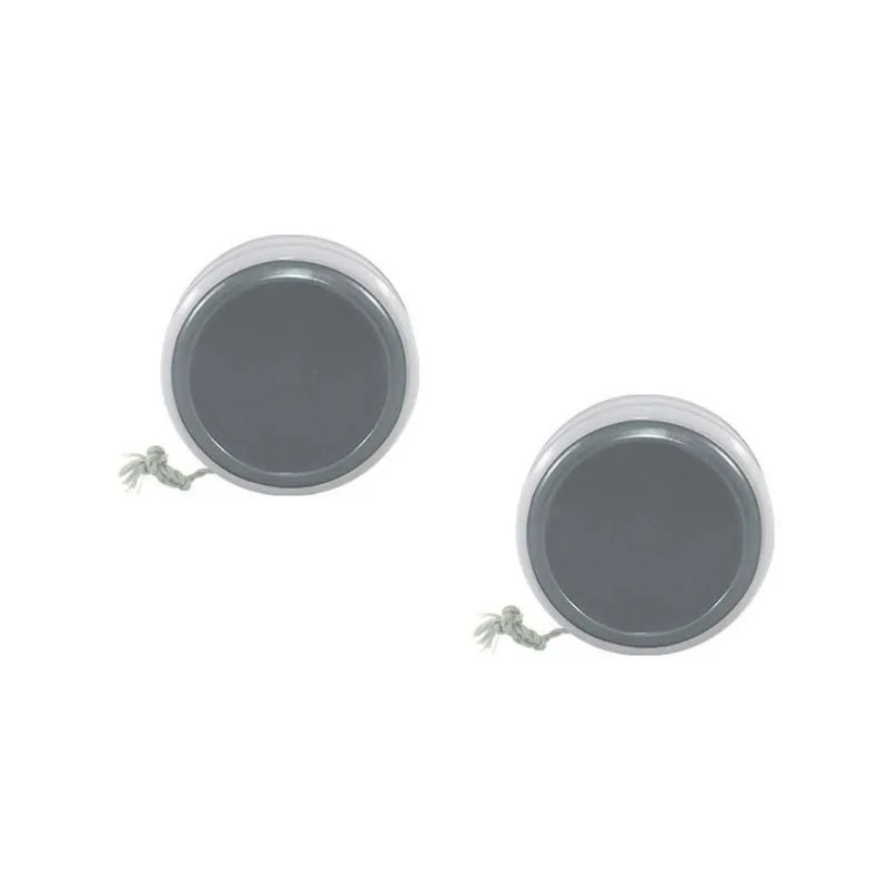 Kit 2 Ioiô Pro Spin Prata Base Branca Plástico