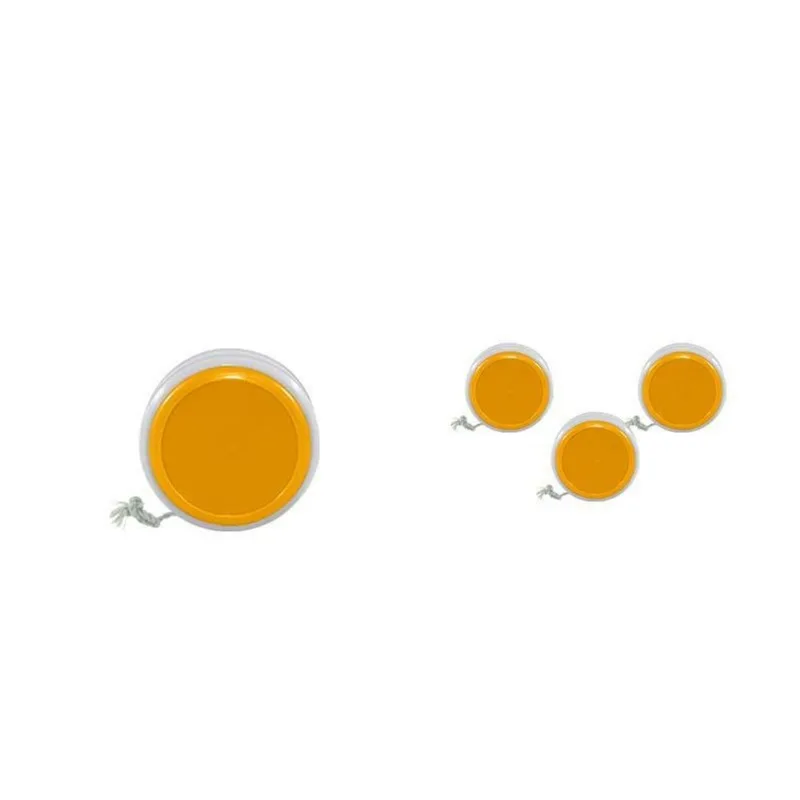 Kit 4 Ioiô Pro Spin Dourado Base Branca Plástico