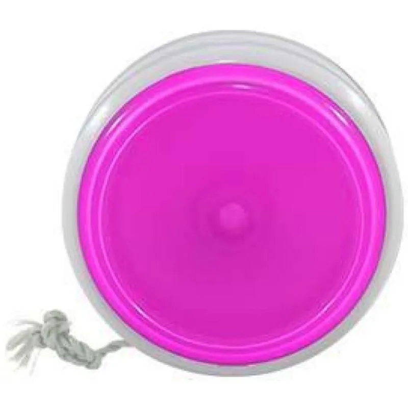 Kit 6 Ioiô Pro Spin Rosa Neon Base Branca Plástico