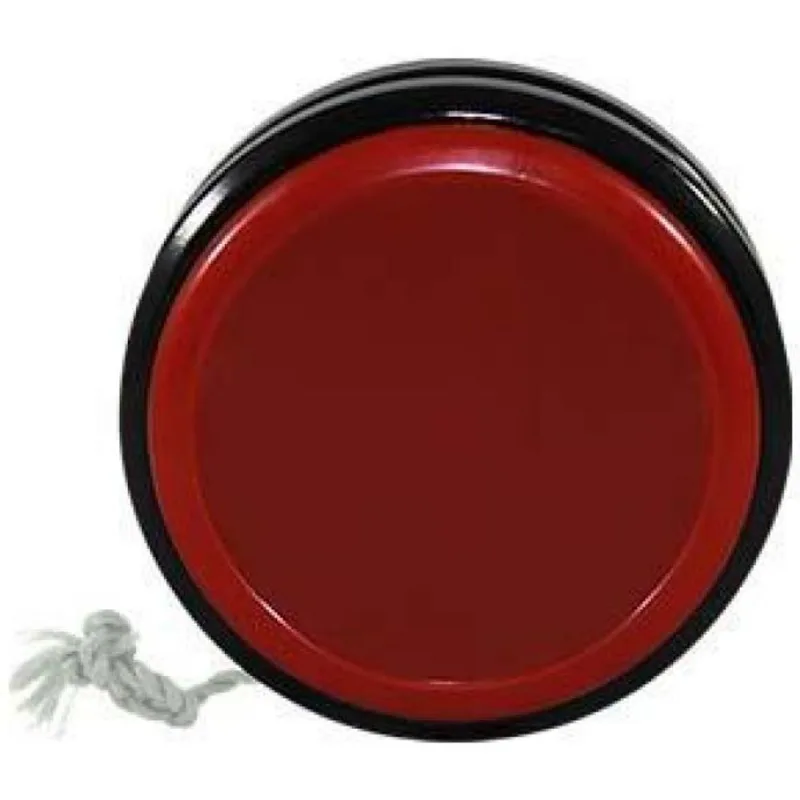 Kit 6 Ioiô Pro Spin Vermelho Base Preta Plástico