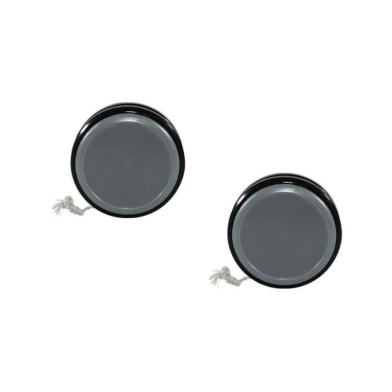 Kit 2 Ioiô Pro Spin Prata Base Preta Plástico
