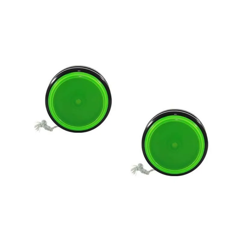Kit 2 Ioiô Pro Spin Verde Neon Base Preta Plástico