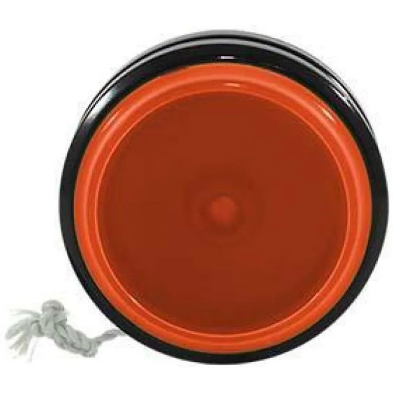 Kit 6 Ioiô Pro Spin Laranja Neon Base Preta Plástico