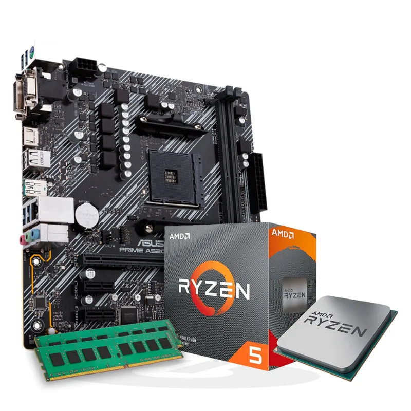Kit Upgrade Inpower A520m + Ryzen 5 3600 + 16gb 3200mhz