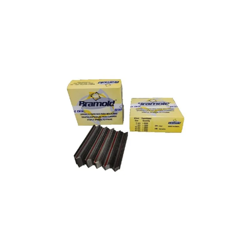 Kit 6 Grampo De Moldura Hw 15mm Com 2000 Unidades - Bramold