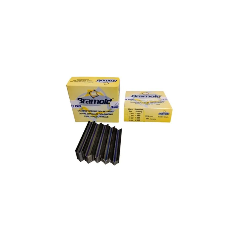 Kit 6 Grampo De Moldura Sw 12mm Com 2000 Unidades - Bramold
