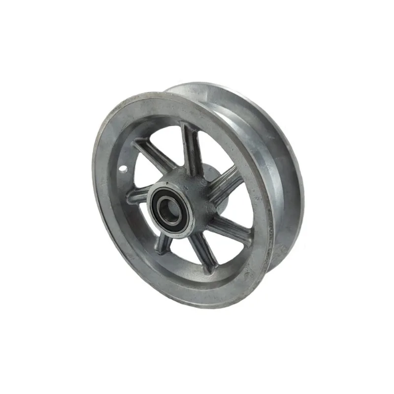 Kit 2 Roda Aro Alumínio 8" C/ Rolamento 7 Raios