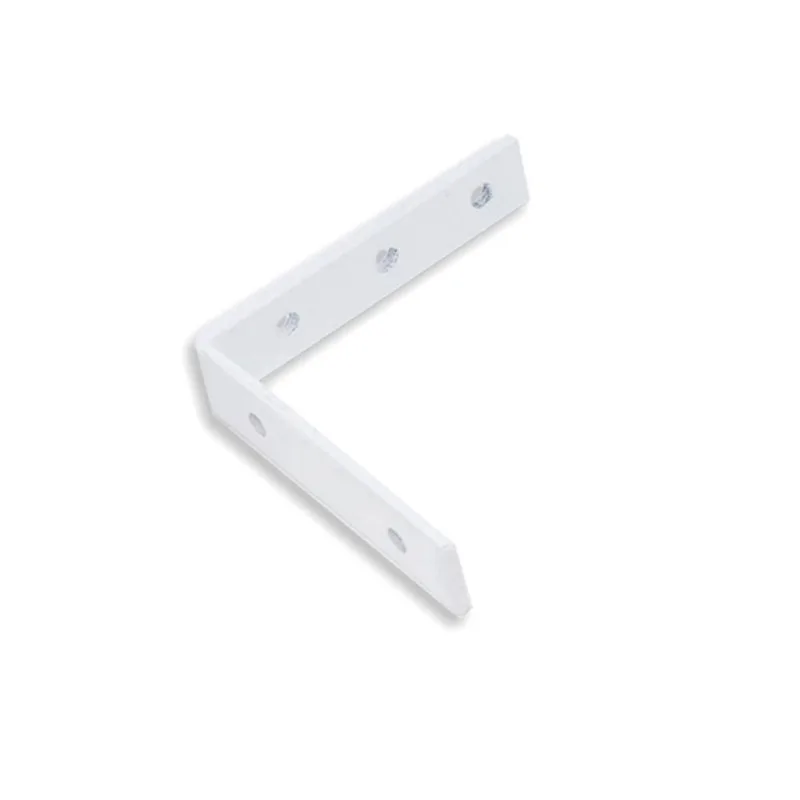 Kit 200 Cantoneira Cortina Aço Epóxi Branca 8x8cm 3428 -loth