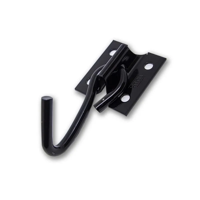 Kit 2 Gancho Rede Parafusar Cromatizado Preto Unidade - Loth
