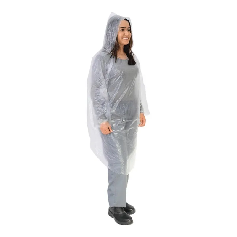 Kit 25 Capa Chuva Plástica Descartável Transparente - Vedah