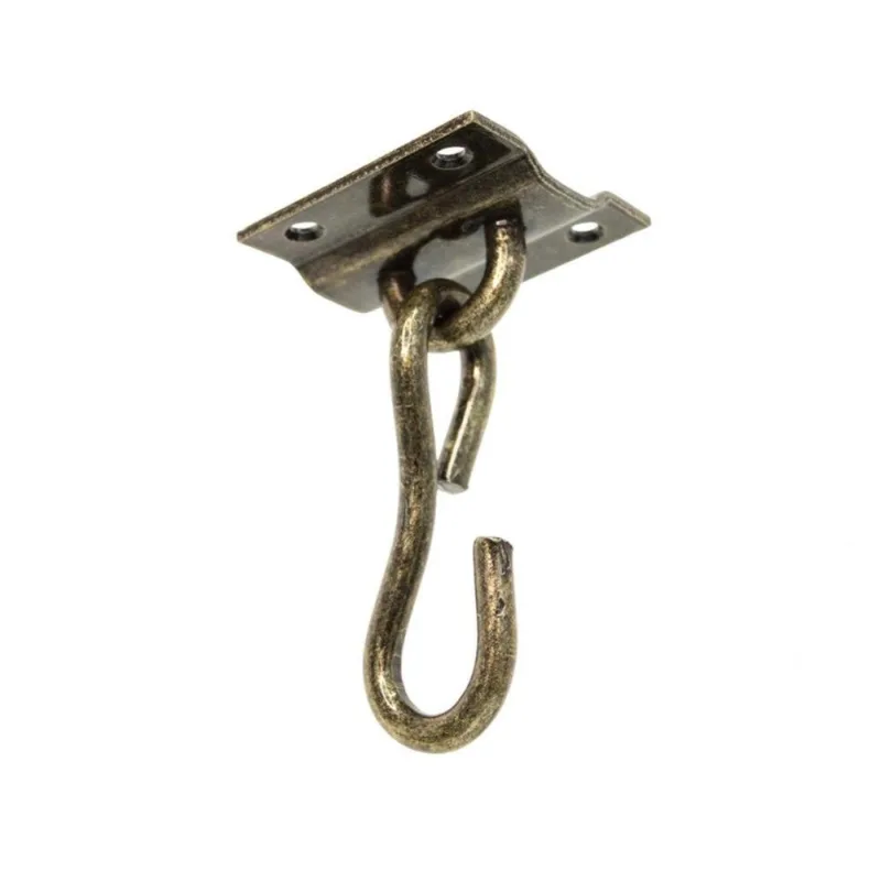 Kit 4 Gancho De Teto Parafusar Ouro Velho Ref. 85068 - Loth
