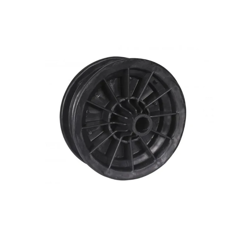 Kit 4 Roda Aro Plástico Preto Carrinho Mão Eixo 1" -metasul
