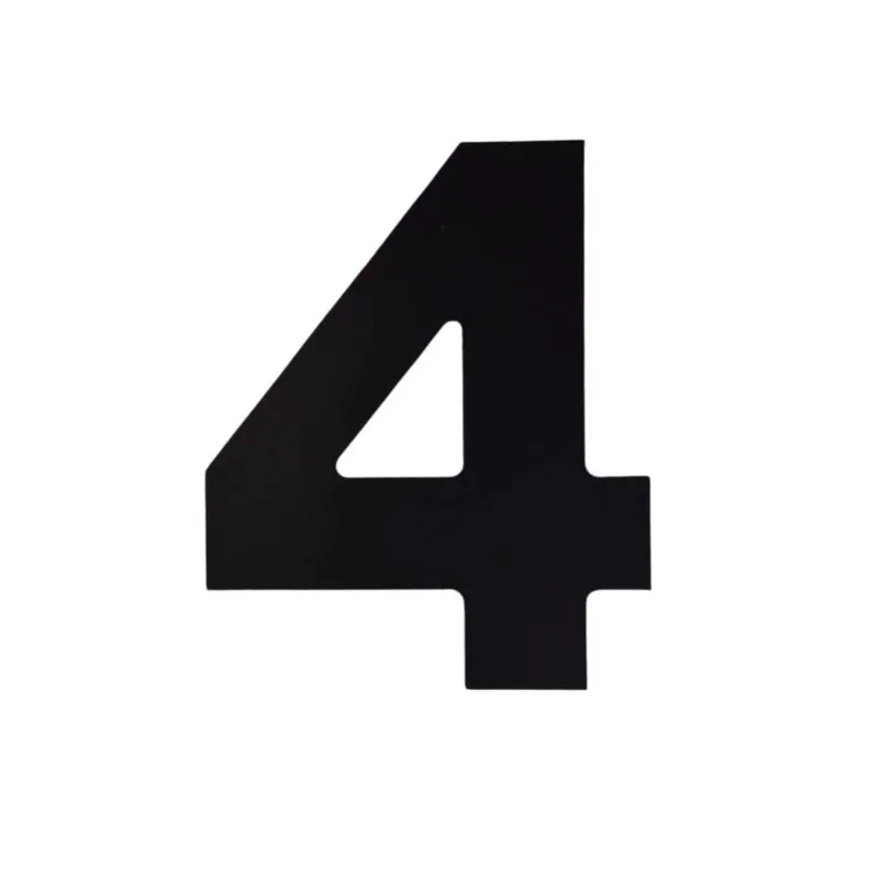 Número 4 Residencial Alumínio Acm Preto - Volpato
