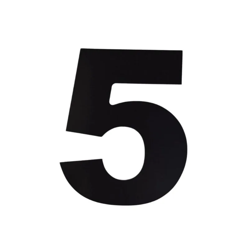 Número 5 Residencial Alumínio Acm Preto - Volpato