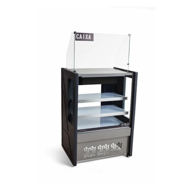 Balcão vitrine caixa Polar 0,80 cm Platinum- pvcn