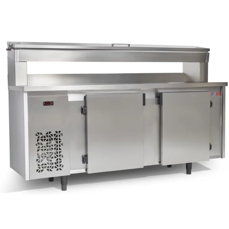 Balcão de Encosto com Condimentador Inox Polar BFEIPC-200 127v