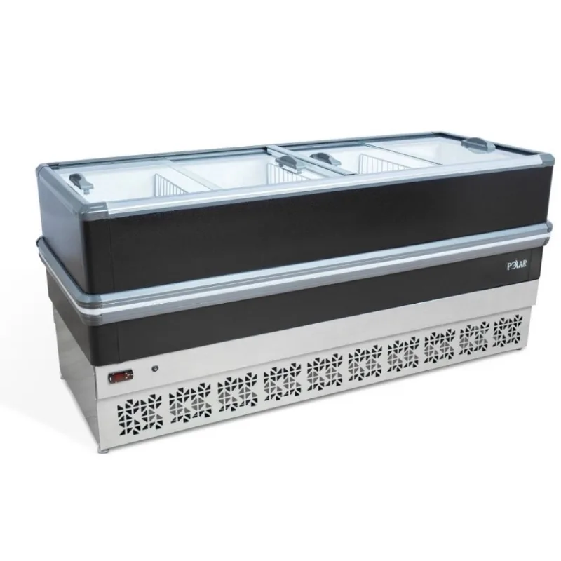 Ilha de Congelados Polar Dupla Ação Vidro Reto 2M light 127V
