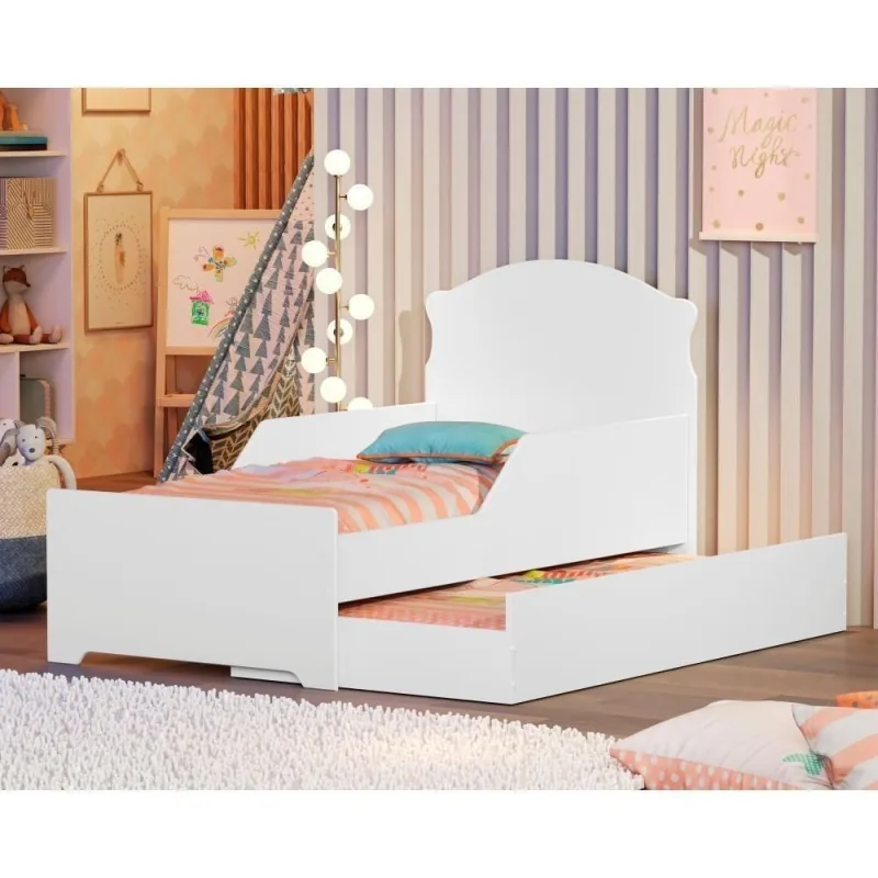 Bicama Infantil Com Laterais Branco Premium - OUTRAS