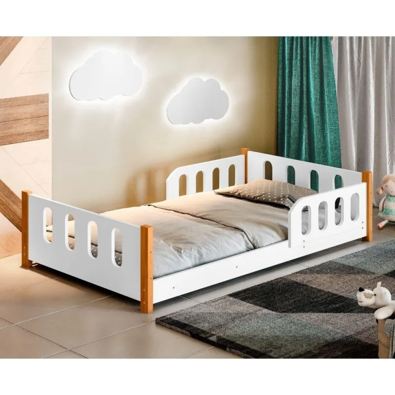 Cama Infantil Mimo Branca Com Colchão - OUTRAS - Colchões