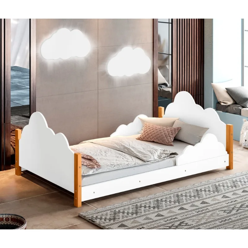 Cama Infantil Cirandinha Branca com 2 Luminárias Sonhos de Luz