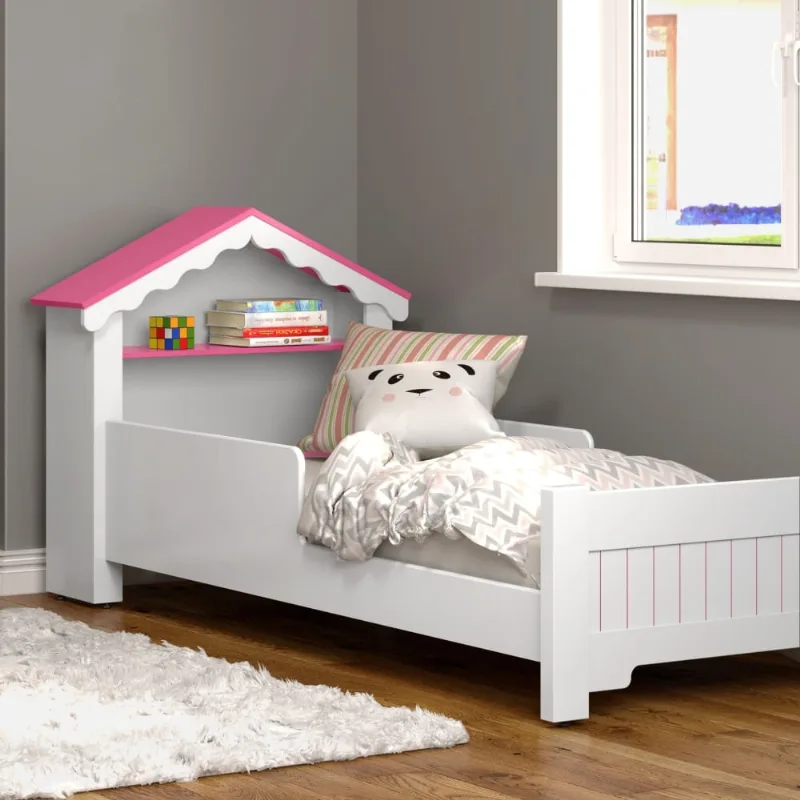 Mini Cama Infantil Princesa Branco Rosa