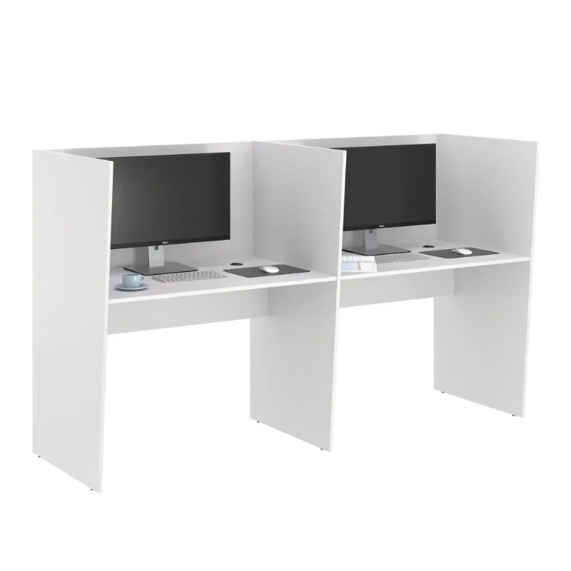 Guiche De Trabalho 2 Lugares Grecia Branco