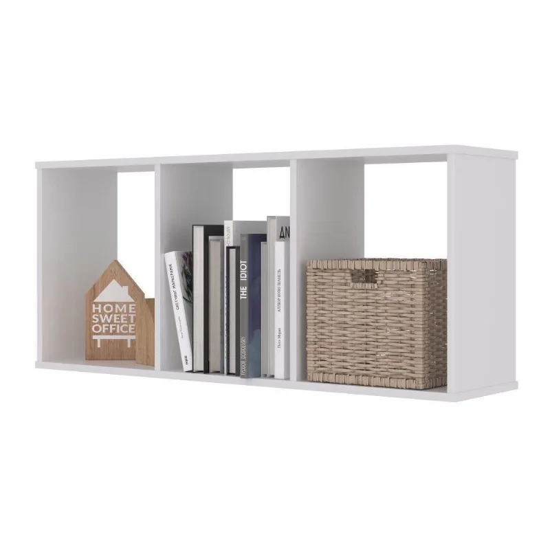 Conjunto Nichos 3 Compartimento Colorado Branco