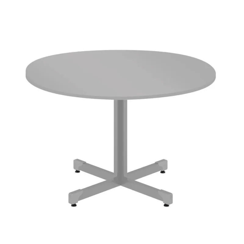 Mesa De Reunião Redonda Red Cinza - OUTRAS
