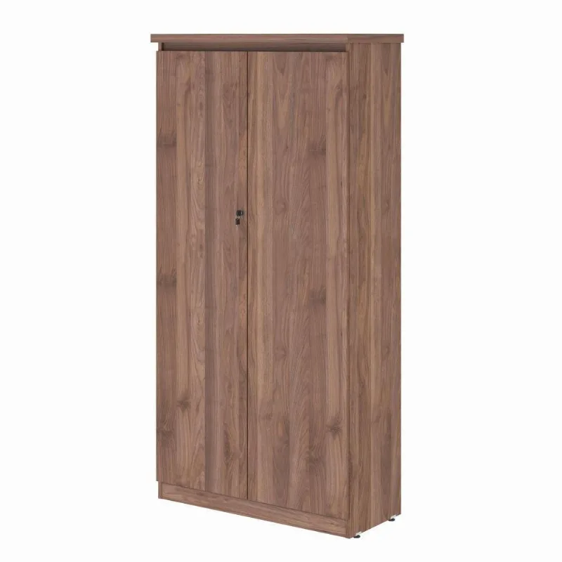 Armario Com 2 Portas 4 Prateleiras Emir Noce