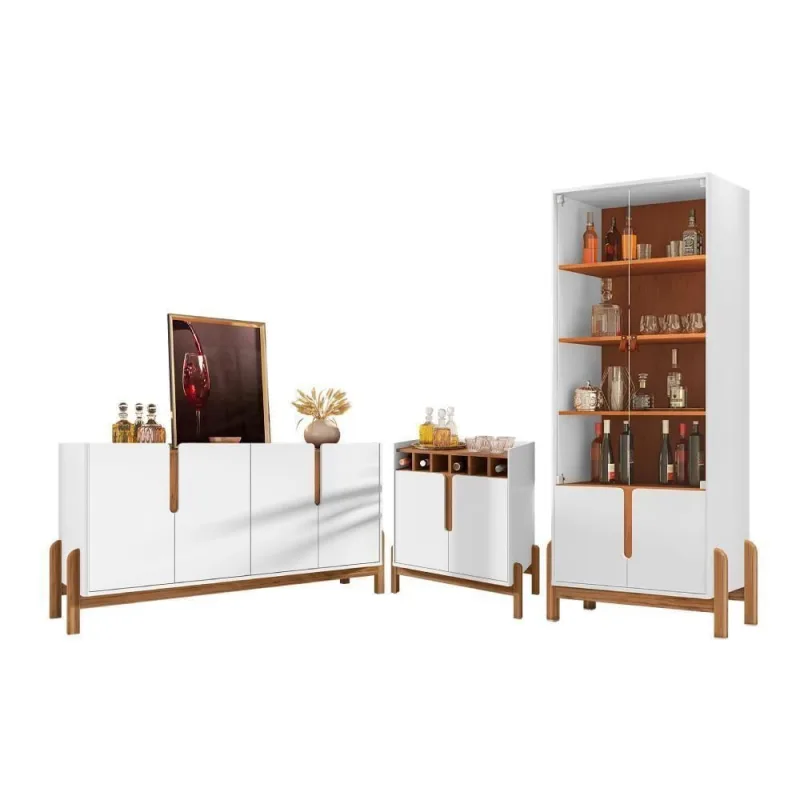 Conjunto Sala De Estar Completo Seville Branco Cedro - OUTRAS - Móveis