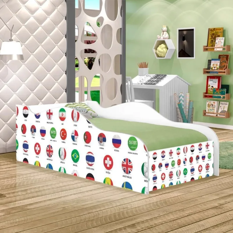 Mini Cama Fun Futebol Seleção - Cambel Moveis