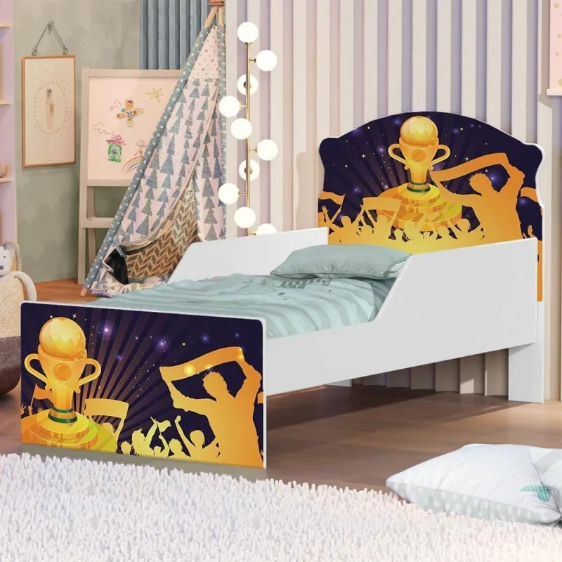 Mini Cama Campeonato De Futebol Com Colchão - OUTRAS - Agro