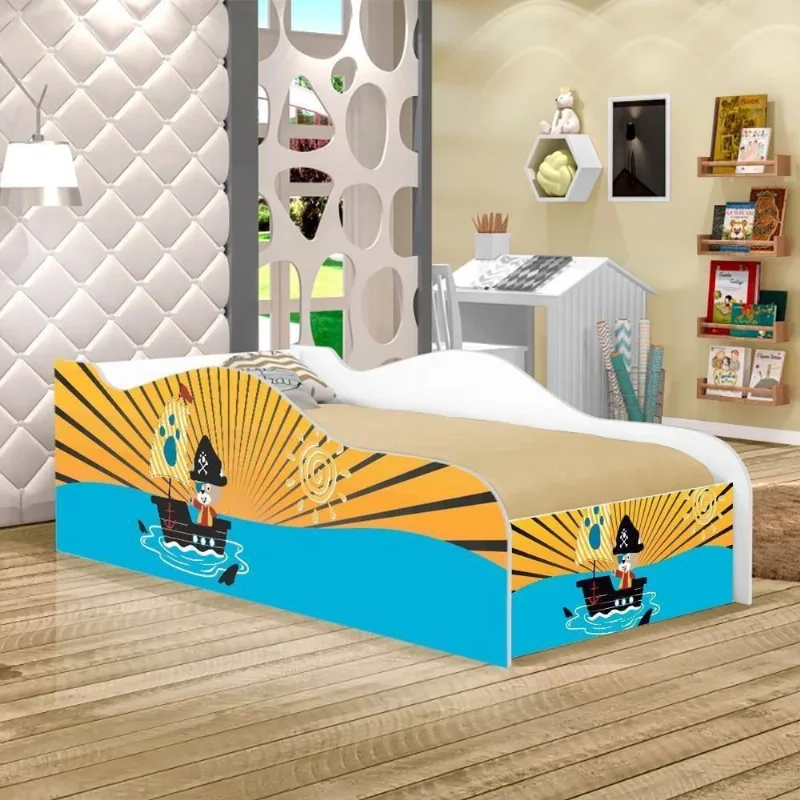 Cama Fun Do Mar Solteiro Com Colchão