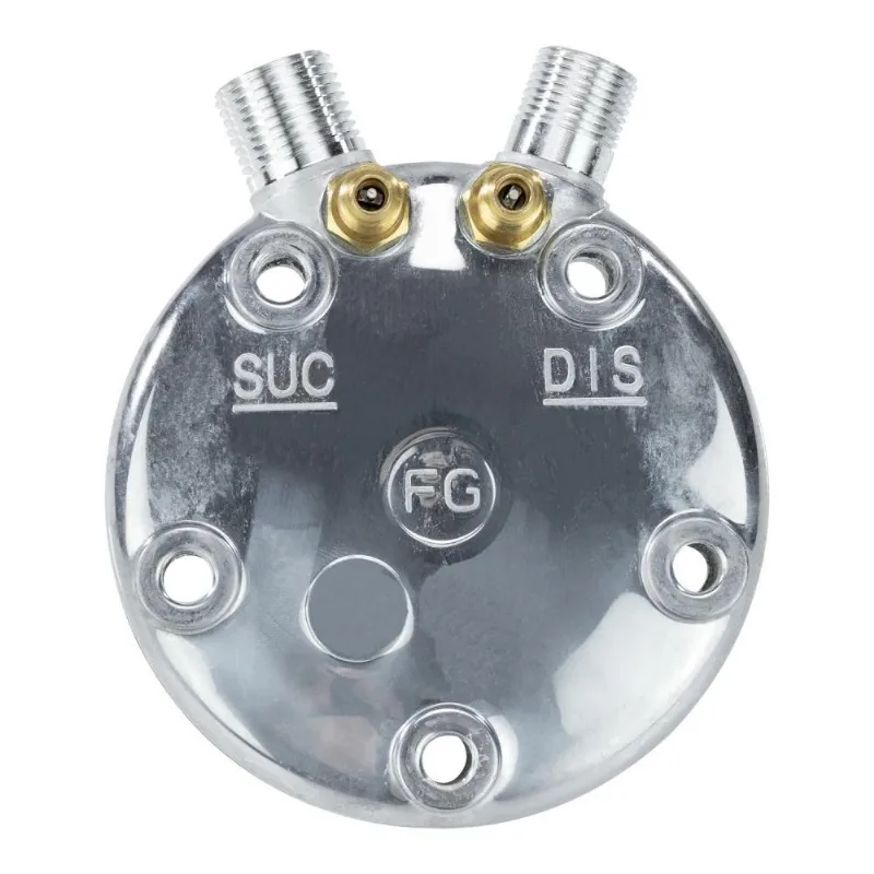 Tampa Traseira Para Compressor 5h14/508 Saida Vert 8/10 (c/v