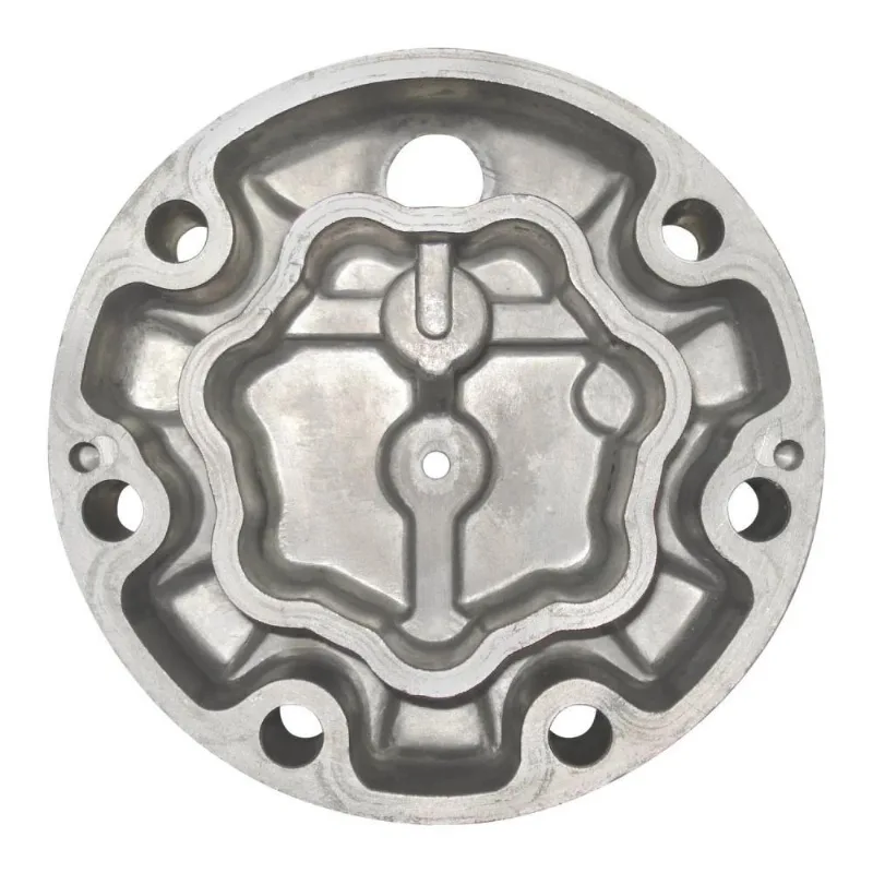 Tampa Traseira Para Compressor Sanden 7h15 Flex/posicao Hori