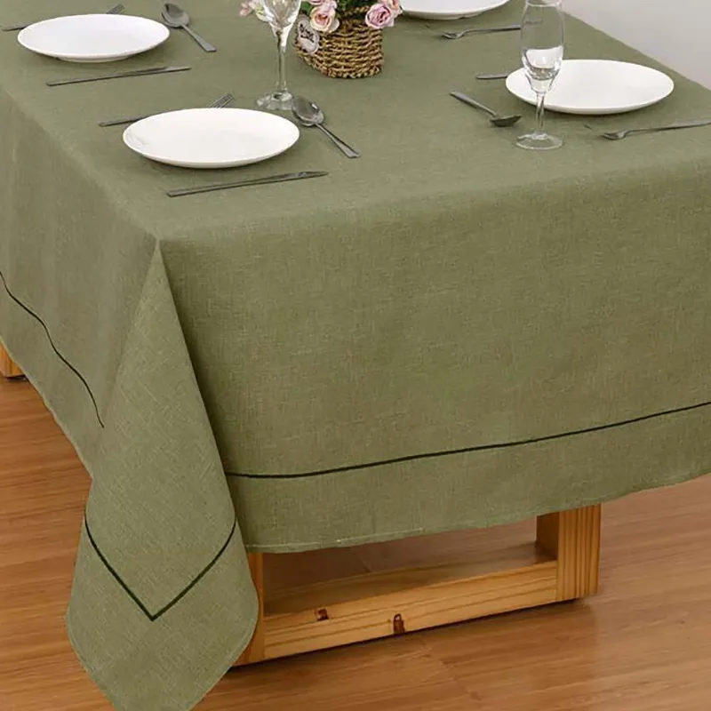 Toalha De Mesa Retangular 160x320cm Palmier - Catran Olive