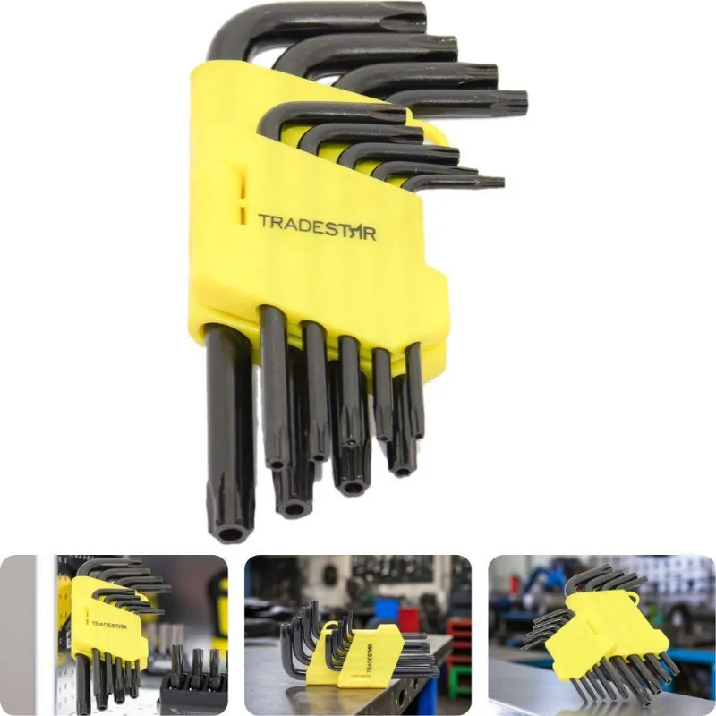 Jogo Chave Torx T10 - T50 Curto 9 Peças Cr-v Tradestar