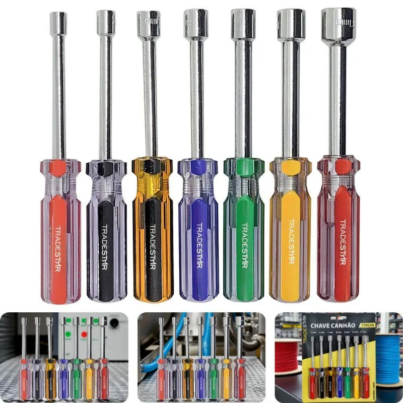 Jogo Chave Canhão 5 - 11 Mm 7 Peças Aço Carbono Tradestar