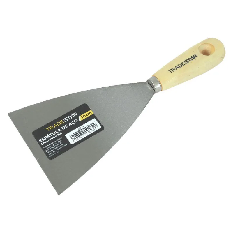 Espátula 10cm Aço Gesso Massa Corrida Multiuso Pintor Drywal