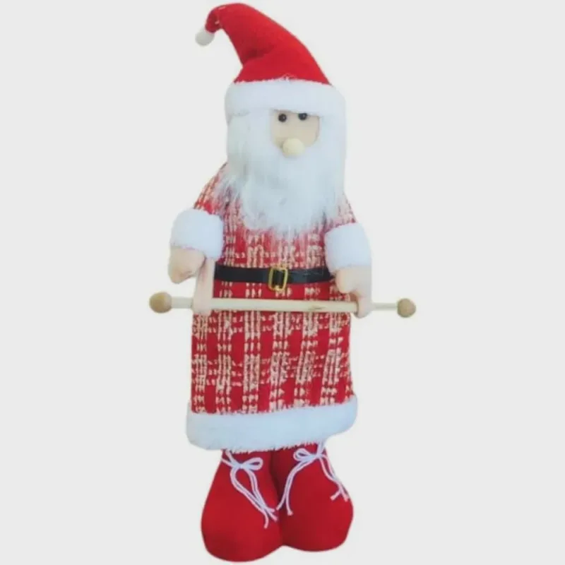 Papai Noel com Pernas Extensoras Porta Toalhas ou Papel Higiênico 55cm XTS0781 - Rio Master
