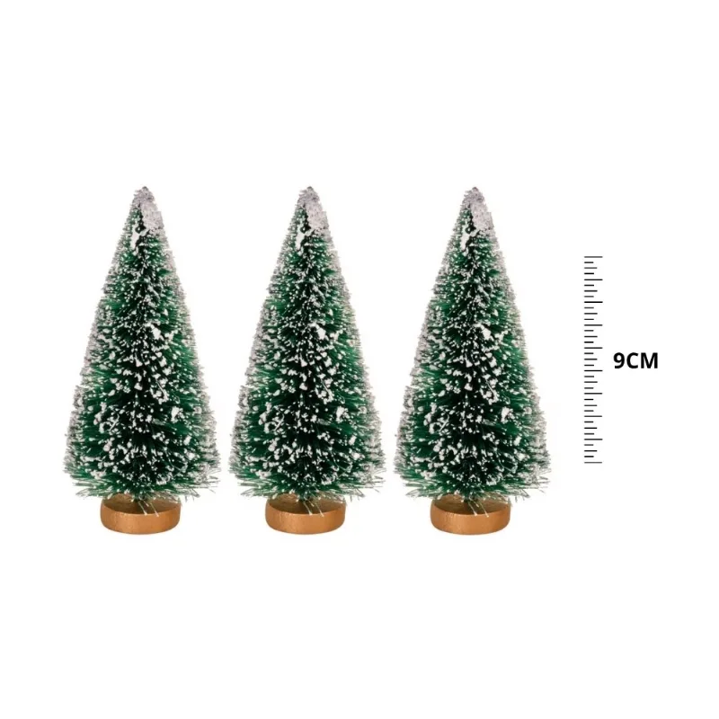 Mini Árvore Decorativa Rio Master 3 Peças Nevada 9cm SW4733 (MP)