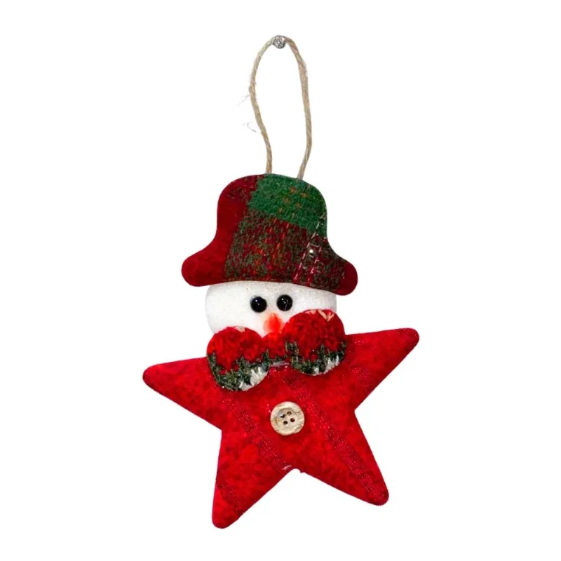 Enfeite Natalino Rio Master Boneco Estrela 10x13cm WFH305 (MP)