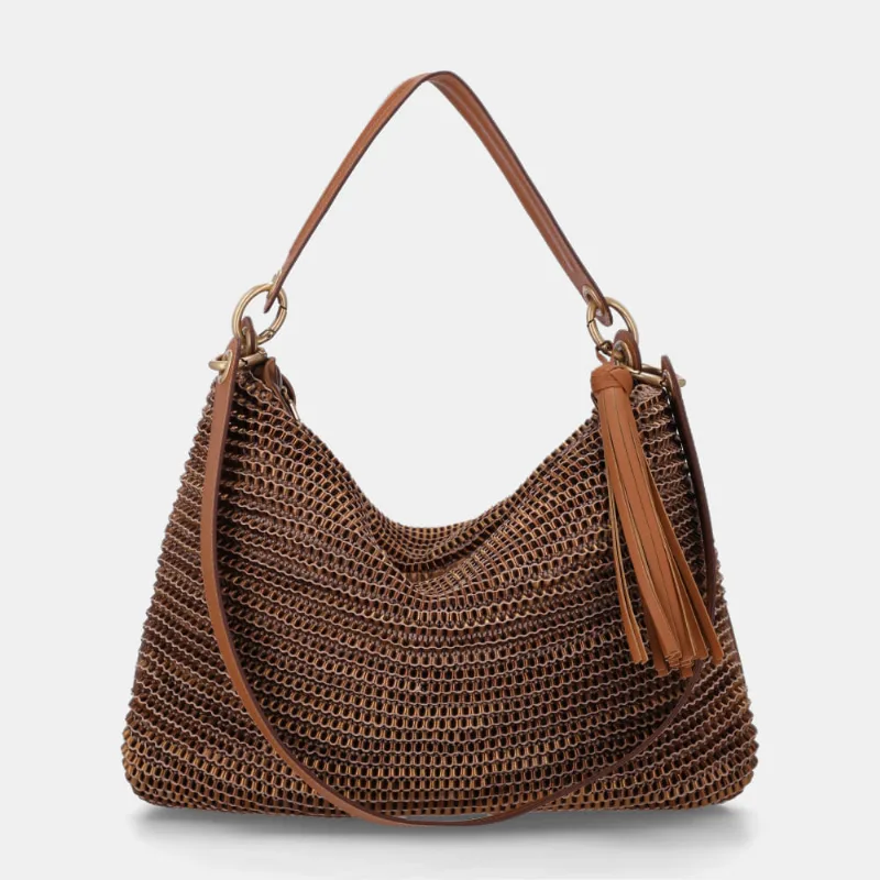 Bolsa Hobo Grande Madras Bronze - 10004098 UN