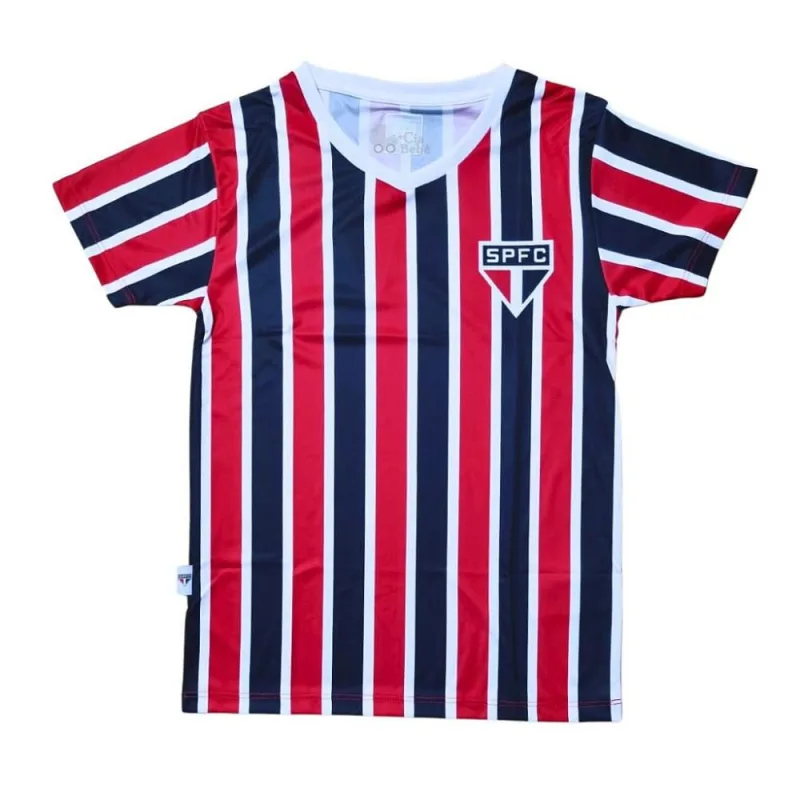 Camiseta São Paulo Infantil Listrada Tricolor Oficial - Revedor - Moda
