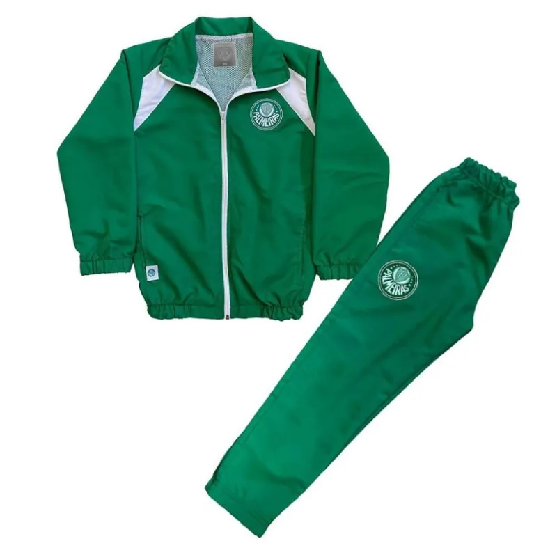 Conjunto Agasalho Palmeiras Infantil Juvenil Microfibra - Revedor - Moda