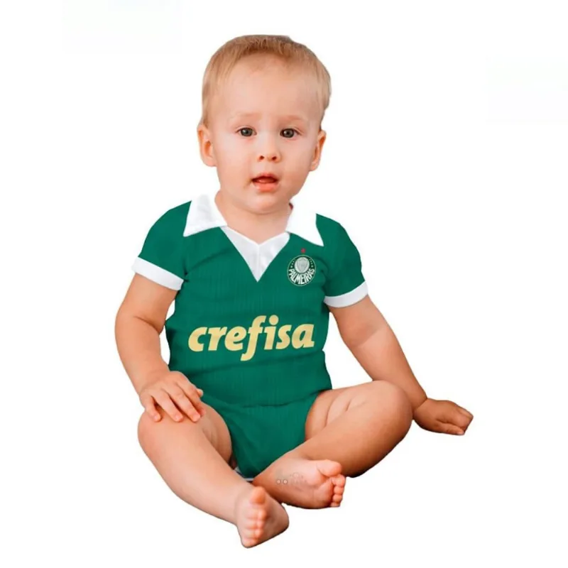 Body Bebê Palmeiras Verde Jogador Oficial G