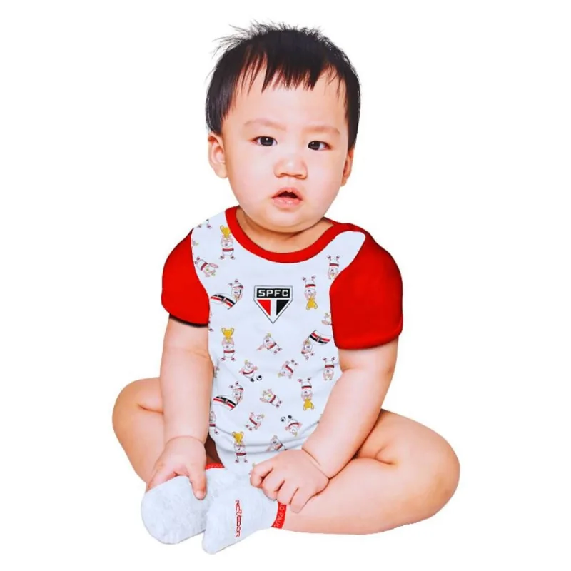 Body Bebê São Paulo Estampa do Mascote Oficial G