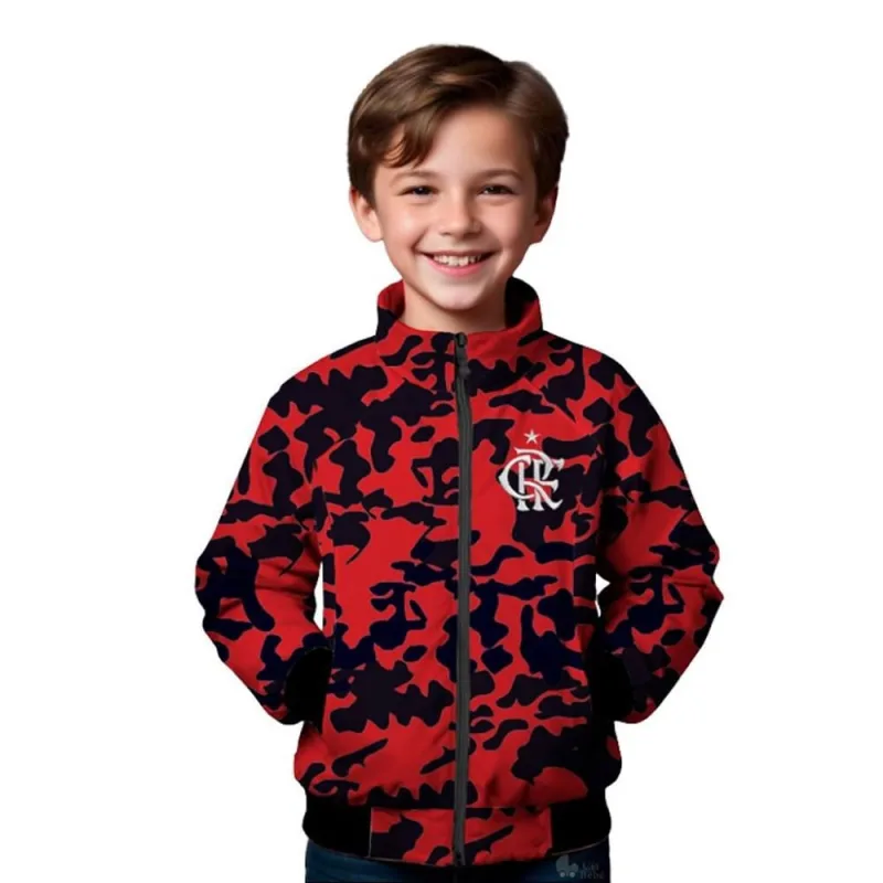 Jaqueta Infantil Flamengo Blusa De Frio Camuflada Oficial - Revedor